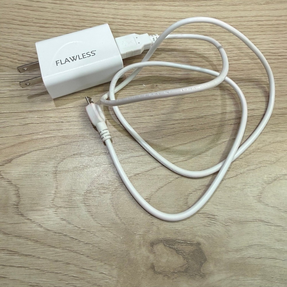 Flawless USB Wall Charger Micro-USB Cable White Power Adapter BI12T